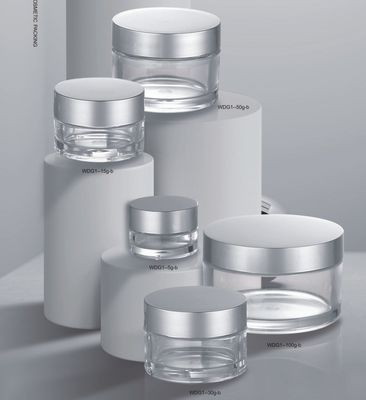 Καλή τιμή. ΣΚΡΟΥ ΚΑΠ 5G 15G 30G 50G 100g PETG κονσέρβας συσκευασίας καλλυντικών για οπτική κρέμα σε απευθείας σύνδεση